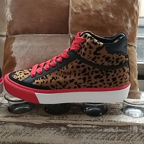 Rag & Bone Suede Leapard High Top Shoes - Picture 7 of 11